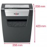 Rexel Momentum X410 paper shredder Particle-cut shredding Black, Grey