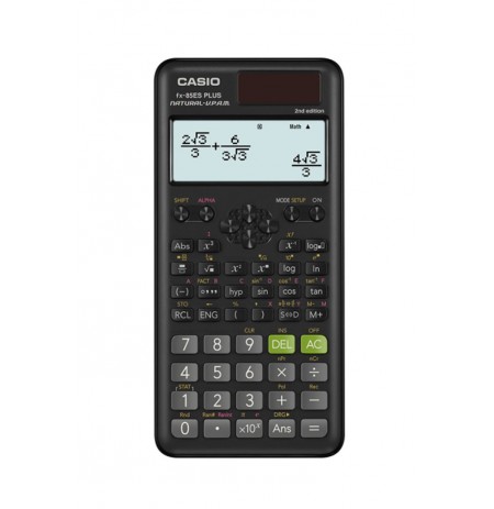 CASIO SCIENTIFIC CALCULATOR FX-85ESPLUS-2 B, 252 FUNCTIONS, 77X162MM, CARDBOARD BOX, BLACK