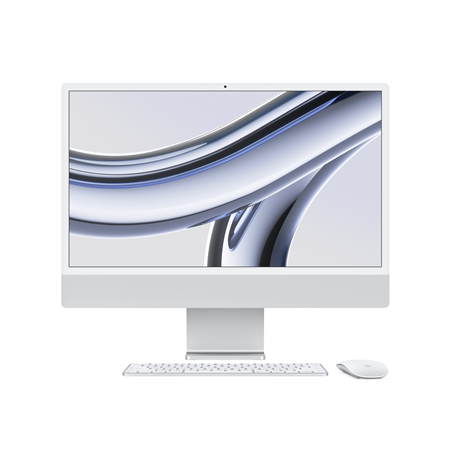 Apple iMac 24” 4.5K Retina, Apple  M3 8C CPU, 8C GPU/8GB/256GB SSD/Silver/SWE Apple