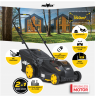 MoWox | 40V Comfort Series Cordless Lawnmower | EM 4340 PX-Li | Mowing Area 350 m² | 2500 mAh | Battery and Charger included