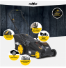 MoWox | 40V Comfort Series Cordless Lawnmower | EM 4340 PX-Li | Mowing Area 350 m² | 2500 mAh | Battery and Charger included