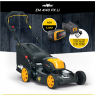 MoWox | 40V Comfort Series Cordless Lawnmower | EM 4140 PX-Li | Mowing Area 400 m² | 4000 mAh | Battery and Charger included