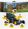 MoWox | 40V Comfort Series Cordless Lawnmower | EM 4140 PX-Li | Mowing Area 400 m² | 4000 mAh | Battery and Charger included