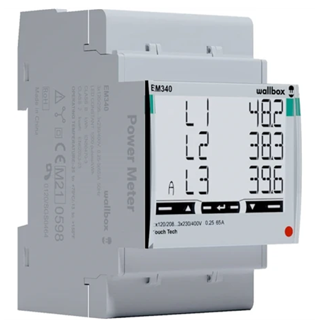 Wallbox Power Meter (3 phase up to 65A/PRO380Mod/Inepro) | MTR-3P-65A-IN