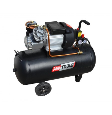 AWTOOLS OIL COMPRESSOR ZVA-100L V CAPACITY 370/min. TANK 100l