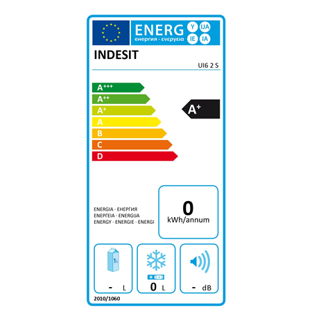 Indesit UI6 2 S Freezer, E, Free standing, Height 1.67 m, Freezer net 245 L, Silver | INDESIT