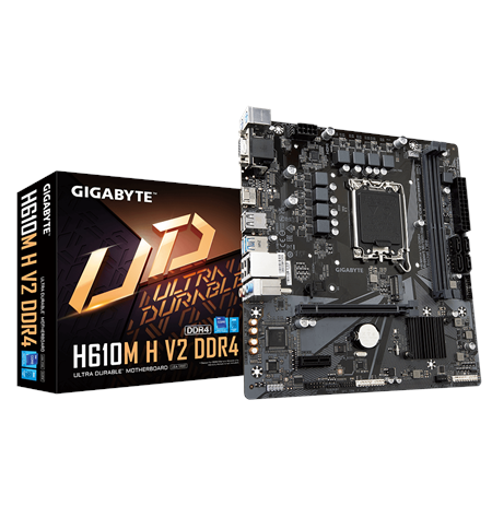 Gigabyte Number of SATA connectors 4 | Processor family Intel | Processor socket LGA1700 | H610M H V2 G1.0 | Supported hard disk