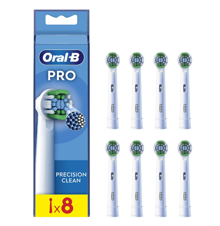 Oral-B | Precision Clean Brush Set | EB20RX-8 | Heads | For adults | Number of brush heads included 8 | White