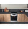 Hotpoint HS68IQ8CHX/E Freestanding cooker Electric Zone induction hob Stainless steel A