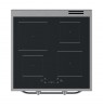 Hotpoint HS68IQ8CHX/E Freestanding cooker Electric Zone induction hob Stainless steel A