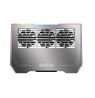 Tellur Cooler laptop Shade 17, 3 fans, RGB LED, USB, USB-C, Aluminum grey