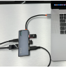 Tellur USB-C hub, PD 3.0 100W, HDMI, 3xUSB 3.0 grey