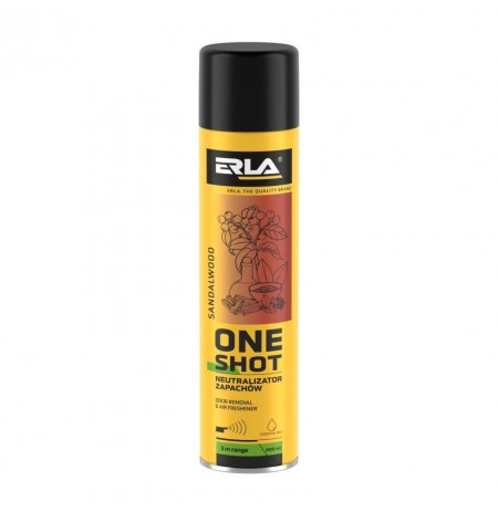 ERLA ONE SHOT 600ML BULK PAKUOTĖ 12 vnt.SANDALMEDŽIO KVAPŲ NEUTRALIZATORIAUS