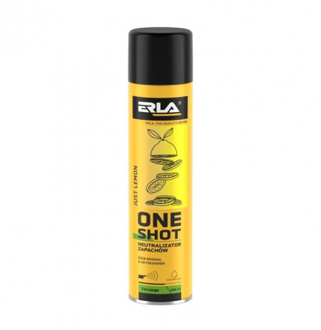 ERLA ONE SHOT 600ML BULK PAKUOTĖ 12 vnt. TIK CITRINŲ KVAPAS NEUTRALIZATORIAUS