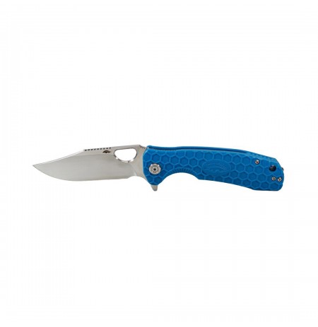 Honey Badger Clippoint Small Blue Knife HB4078