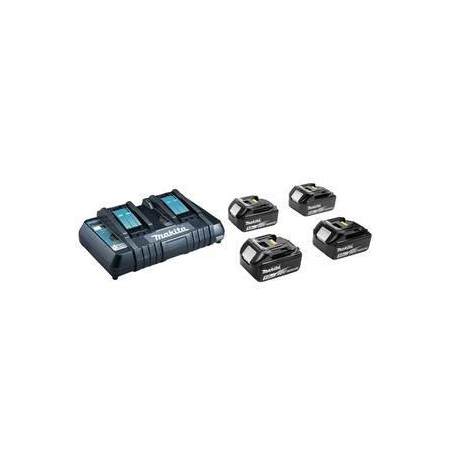 MAKITA POWER SUPPLY KIT 18V (BL1850Bx4+DC18RD) MAKPAC