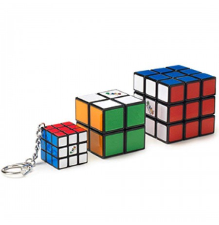 Rubik's Cube 3x3 2x2 + 3x3 Keychain 6064015 Spin Master