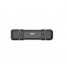 Silicon Power Portable External SSD | DS72 | 500 GB | USB Type-A/USB Type-C 3.2 Gen 2 | Black