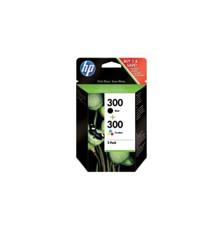 HP 300 2-pack Black/Tri-color Original Ink Cartridges