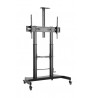 HEIGHT ADJUSTABLE PRO TV CART/UP TO 100IN SIZE DISPLAY