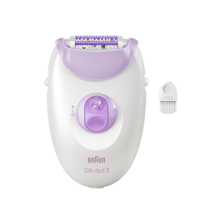 Epilator | SE3-000 Silk épil 3 | Number of power levels 2 | White/Purple