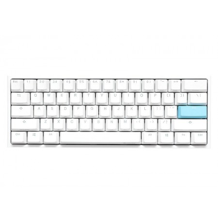 Ducky One 2 Pro Mini White Edition Gaming Keyboard, RGB LED - Gateron Yellow