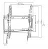 Maclean TV MC-412 Wall Mount Bracket 32"-70" VESA 400x400 45kg Tilting Universal Adjustable Spirit Level Mounting Accessories