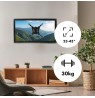 Maclean MC-418 TV Monitor Full Motion Wall Mount 23"-43" 30kg max VESA 200x200 Black Tilting Rotating Adjustable Wall Distance