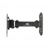 Maclean MC-416 TV Monitor Wall Mount 13"-32" 30kg Tilt Rotate max. VESA 100x100 Black Powder Coating LED OLED LCD Universal