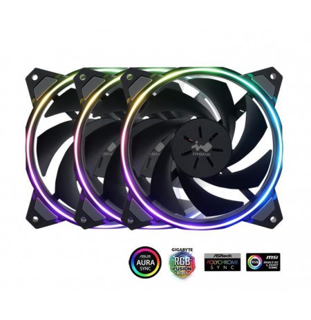 CASE FAN 120MM 3-RGB SET SIRIUS LOOP X3 IN-WIN