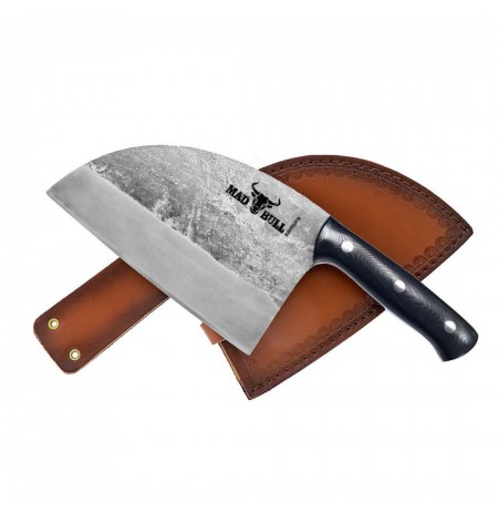 Kitchen knife Serb Samura Mad Bull 18 cm, black