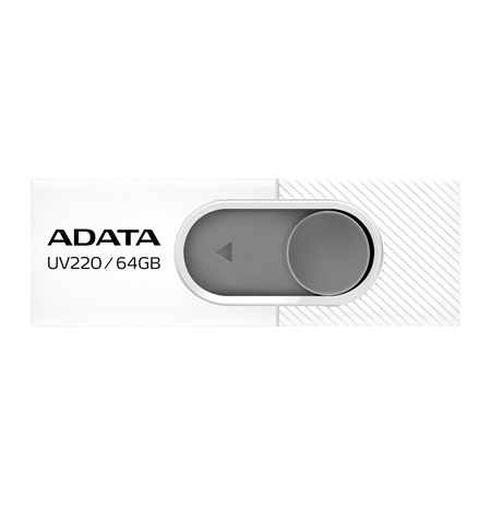 ADATA | UV220 | 64 GB | USB 2.0 | White/Gray