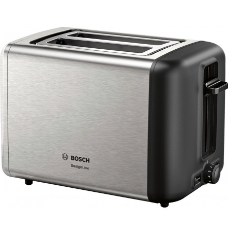 Bosch TAT3P420 toaster 2 slice(s) 970 W Black, Stainless steel