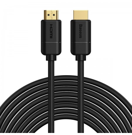 Baseus 2x HDMI 2.0 4K 30Hz Cable, 3D, HDR, 18Gbps, 8m (black)