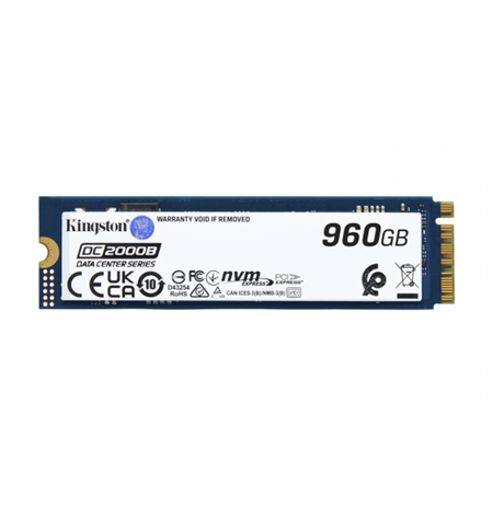 Kingston SSD | DC2000B | 960 GB | SSD form factor M.2 2280 | Solid-state drive interface PCIe NVMe Gen 4.0 (x4) | Read speed 700