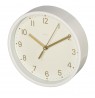 Hama 00186302 Golden Desk Clock Quiet White