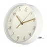 Hama 00186302 Golden Desk Clock Quiet White