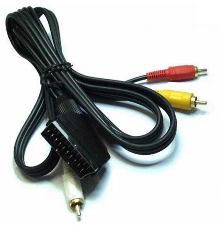 eStar cable SCART-3RCS BLACK