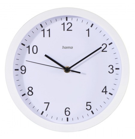 Hama 00186341 Wall clock PURE 25cm Quiet White