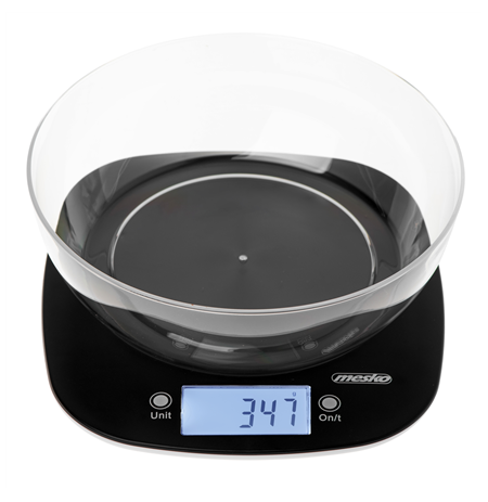 Adler Kitchen Scale with a bowl | MS 3179b | Graduation 1 g | Display type LCD | Black