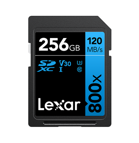 Lexar | Memory Card | Professional 800x PRO | 256 GB | SDXC | Flash memory class UHS-I