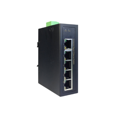 Digitus Industrial 5 Port Gigabit Switch | DN-651107 | Unmanaged | DIN rail mountable