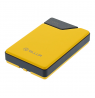 Tellur Power Bank 10000mAh, USB-C + Lightning cables built-in  yellow