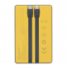 Tellur Power Bank 10000mAh, USB-C + Lightning cables built-in  yellow