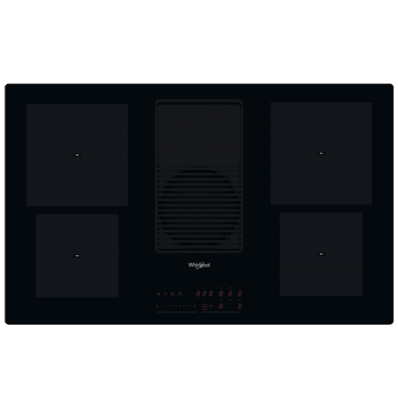 Whirlpool Black | Electronic | A | 4 | WVH 92 K/1 | Induction hob with built-in hood