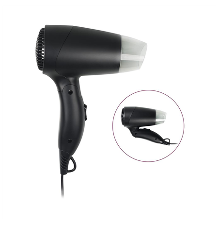 Tristar Travel Hair Dryer | HD-2460 | 1200 W | Number of temperature settings 2 | Black