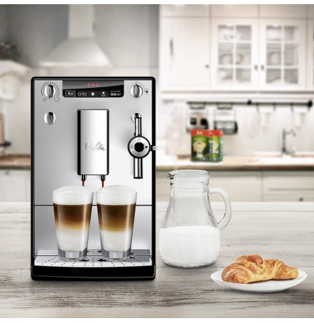 MELITTA E957-203 SOLO&ampPERFECT MILK automatinis kavos aparatas, sidabrinė