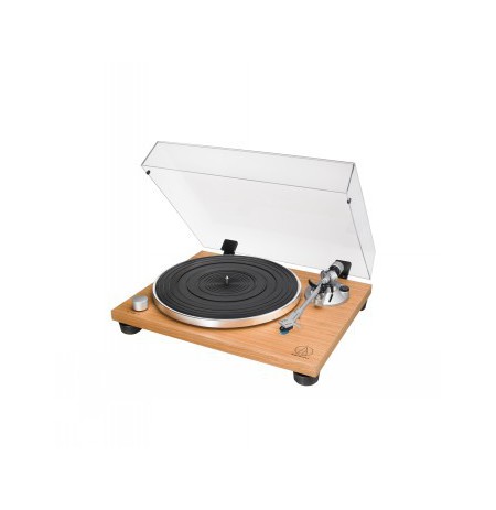 AUDIO-TECHNICA FULLY MANUAL BELT-DRIVE TURNTABLE AT-LPW30TK, WOOD BASE TEAK