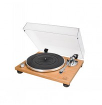 AUDIO-TECHNICA FULLY MANUAL BELT-DRIVE TURNTABLE AT-LPW30TK, WOOD BASE TEAK