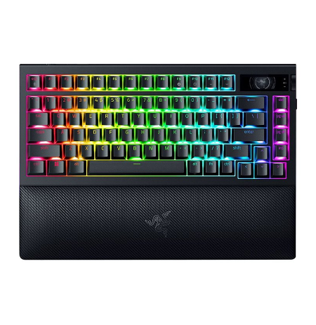 Razer | BlackWidow V4 Pro 75% | Mechanical Gaming Keyboard | 4K Hz Wireless | US | Black | Orange Tactile Switches Gen‑3 | Wir